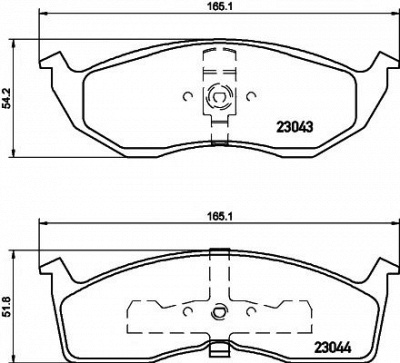 HELLA PAGID 8db355007941 -  Комплект тормозных колодок, дисковый тормоз